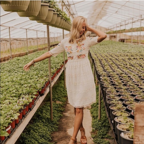 roolee naomi embroidered dress